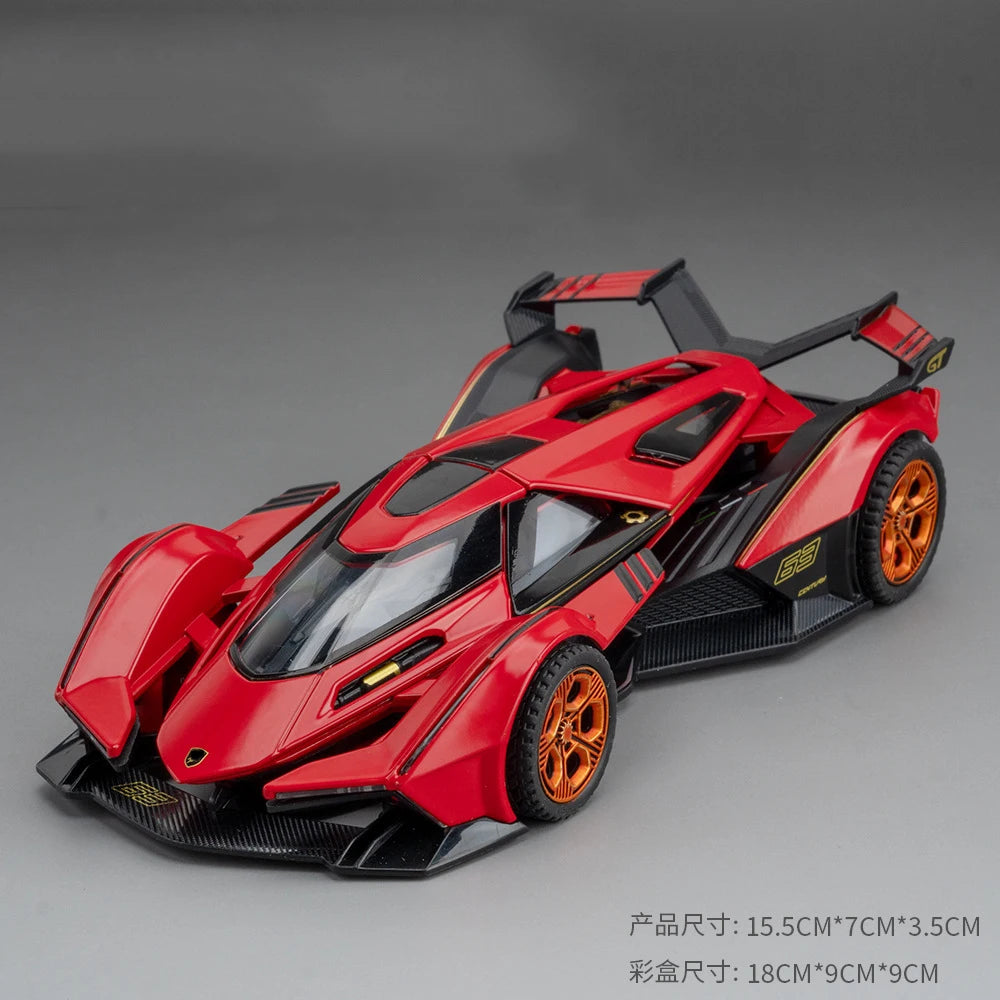 1:32 Simulation LAMBO V12 GT Alloy Sport Cars Toy Diecasts Vehicles Metal Model Car Decoration For Man And Kids Gift Boy Toy-EXPROTAS