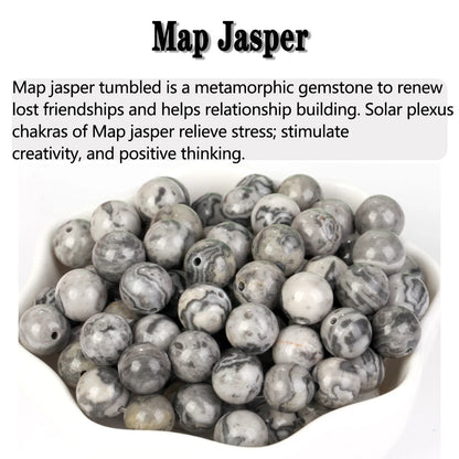 Natural Stone Beads 4-12MM Round Loose Gemstone for DIY Jewelry Making