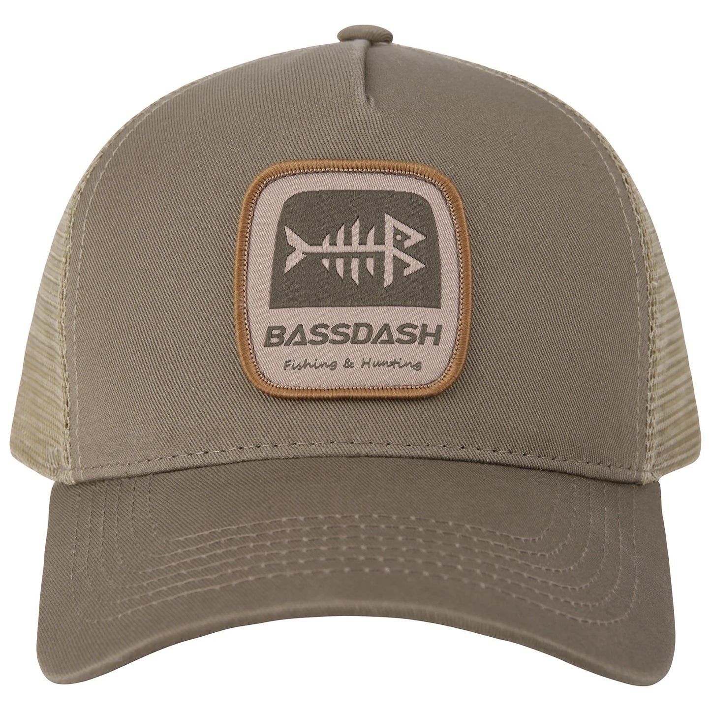 Adjustable Fishing Trucker Cap BASSDASH Mesh Back Embroidered Patch Hat