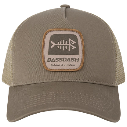 Adjustable Fishing Trucker Cap BASSDASH Mesh Back Embroidered Patch Hat