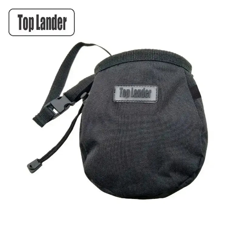 Rock Climbing Chalk Bag with Belt Zipper Pocket for Gym Bouldering Weight Lifting