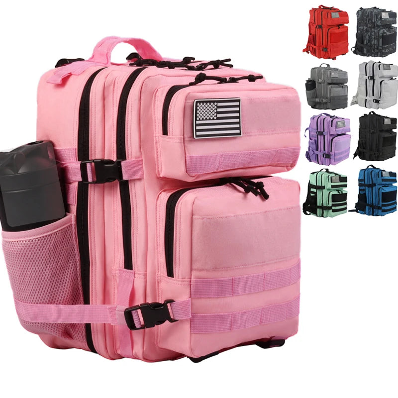 25L 45L Camping Hiking Backpack Tactical Bag Molle Patches Travel 900D Men Women Men Outdoor Ruckdack Shoulder Travel Gym Pack-EXPROTAS