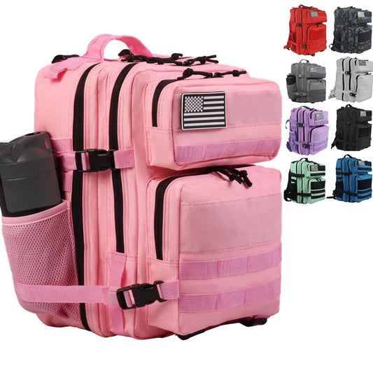 25L 45L Camping Hiking Backpack Tactical Bag Molle Patches Travel 900D Men Women Men Outdoor Ruckdack Shoulder Travel Gym Pack-EXPROTAS