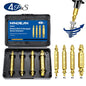 6pcs Screw Extractor Drill Damaged Bolt Remover Easy Out Bits Set