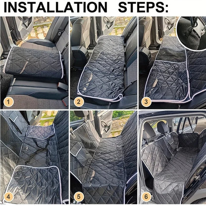 Car Dog Mat Waterproof Rear Seat Cover Protector Hammock for Pets