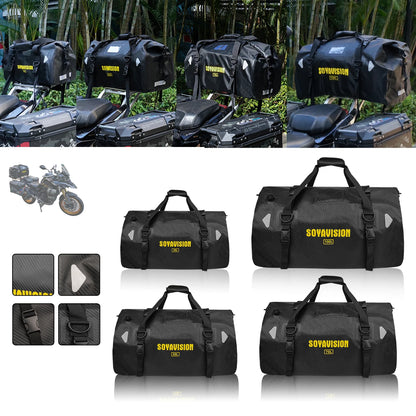 Waterproof Motorcycle Tail Bag 20L–100L Rear Seat Travel Luggage Pannier