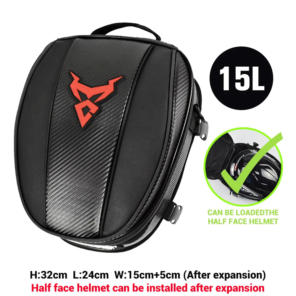 Motorcycle Magnetic Tank Bag Carbon Look Oxford Cloth Storage Bag