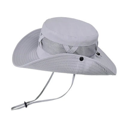 Fishing Hat UV Protection Wide Brim Summer Cap Men Outdoor Hiking