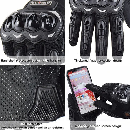 Suomy Summer Motorcycle Gloves Touch Screen Breathable Protective Riding Gloves