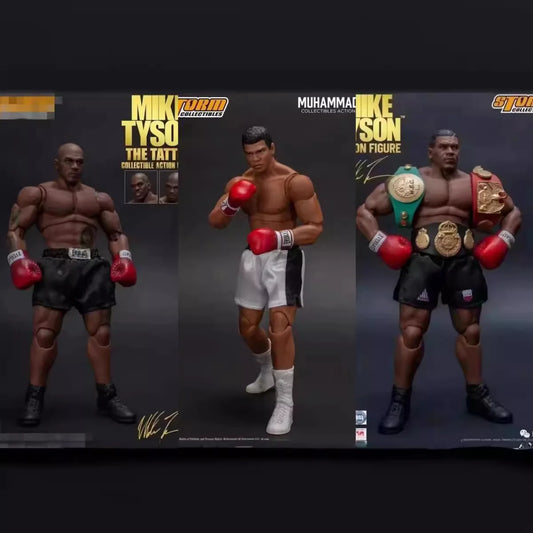 Storm Toys Mike Tyson Boxing Figure Three Head Sculpt Collectible Model