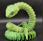 Flexible 3D Printed Snake Toy 60cm Multicolor PLA Fun