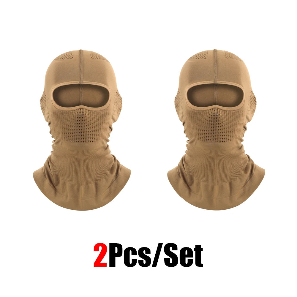 4Pcs Full Face Mask Balaclava Cycling Ski Motorcycle Warm Black Men