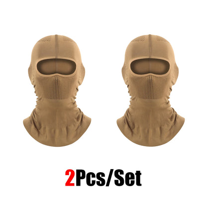 4Pcs Full Face Mask Balaclava Cycling Ski Motorcycle Warm Black Men