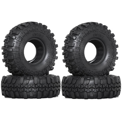 RED SPIDER 1.9 Rubber Tires for 1/10 RC Crawler TRX4 TRX6 Axial SCX10 II III Set