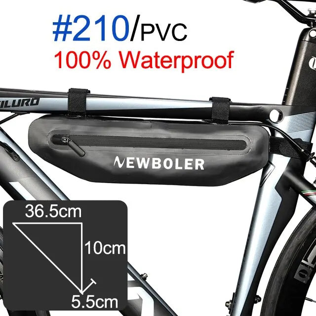 Bicycle Bag Waterproof Top Tube Frame Bag for MTB Cycling Bike Storage