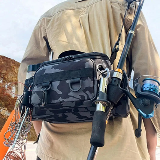 Fishing Storage Bag Portable Shoulder Tackle Rod Holder Outdoor Gear