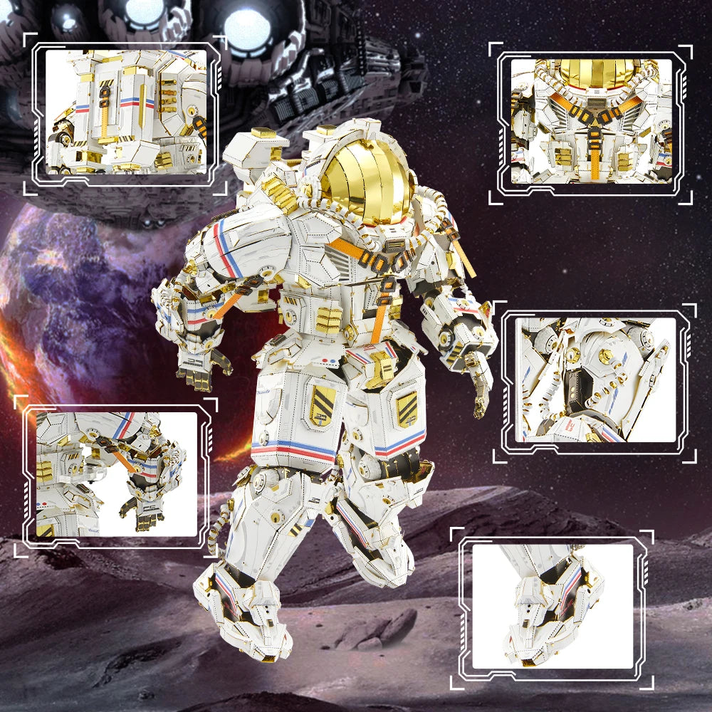 Piececool 3D Metal Model Kit Taikonaut Mecha Puzzles Jigsaw DIY Set for Adult Best Gifts & Collection-EXPROTAS