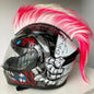 Helmet Wig Motorcycle Decoration Cockscomb Full Face Off Road Stickers