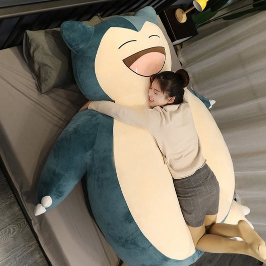 200/150cm Giant Snorlax Plush Pokemon Plush Toys Kawaii Soft Snorlax Leather Shell Plushie NO Filling Pillow Gifts for Children-EXPROTAS