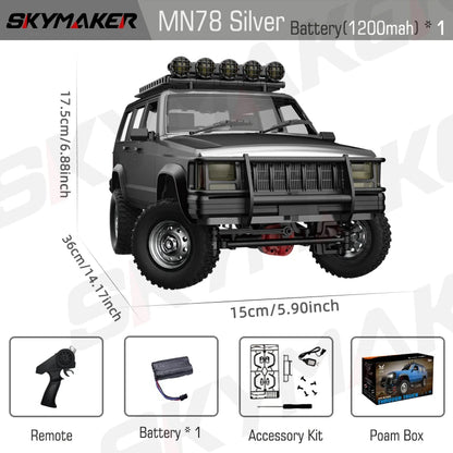 MN78 1:12 RC Car 4WD Off-Road RTR 2.4G Remote Control Truck for Boys Gift