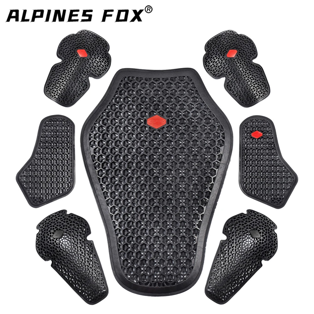 Universal Motorbike Chest Pads CE Approved Soft Motorcycle Jacket Insert Armor Shoulder Elbow Back Protector Pad