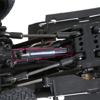 RED SPIDER 2pcs Steel Drive Shafts for Axial SCX24 Chevy Wrangler Bronco