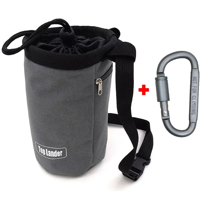 Rock Climbing Chalk Bag Magnesia Pouch with Waterproof Pocket