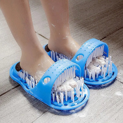 Foot File Washing Tool Lazy Foot Brush Stone Massage Dead Skin Remover Slippers