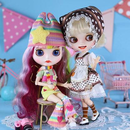 ICY DBS Blythe Doll 1/6 BJD Joint Body 30cm White Skin Dopamine Girl Anime Toy