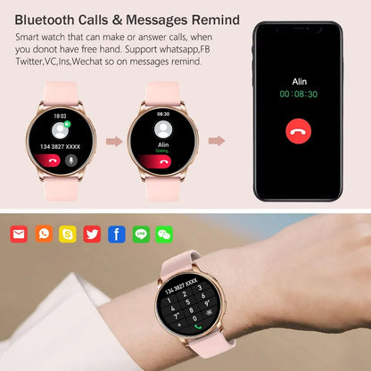 MEVADEN Bluetooth Call Smart Watch Women Custom Dial Watches Men Sports Fitness Tracker Heart Rate Smartwatch For Android IOS-EXPROTAS