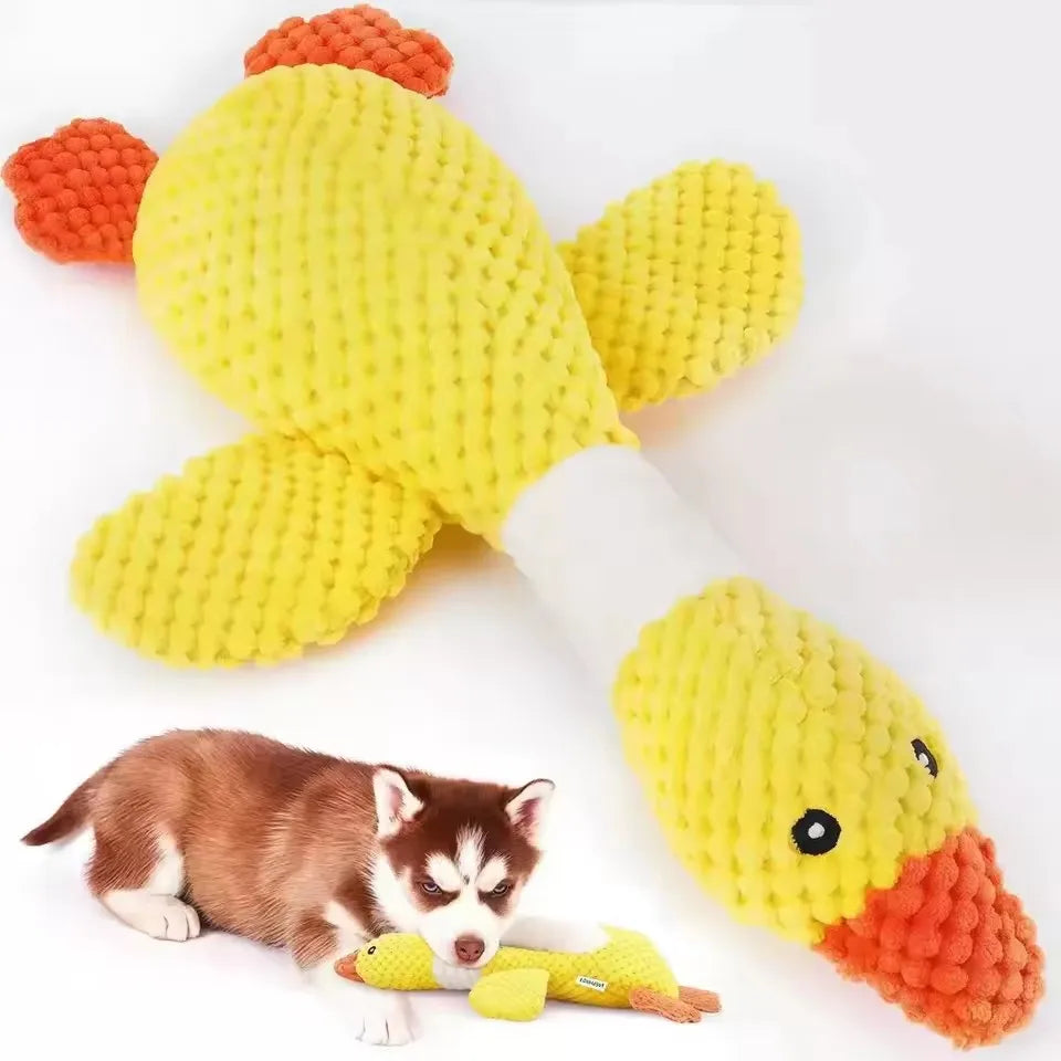 Indestructible Toy for Aggressive Chewers - Squeaky Plush Dog Cat Toy