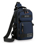 Men's Chest Bag Crossbody Waist Pack Fashion Sling Small Oxford Bag