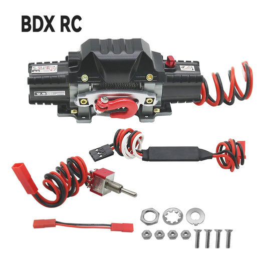 RC Metal Double-Motor Automatic Winch for 1/10 Crawler Axial SCX10 TRX4 D110 CC01 RGT - EXPROTAS
