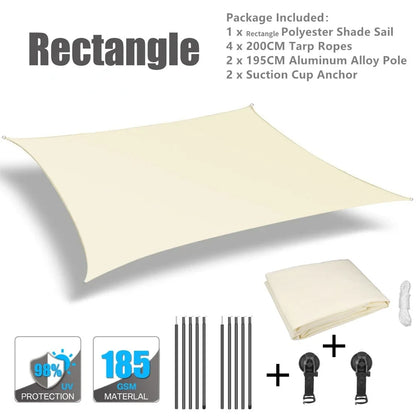 Awning Waterproof Tarp Tent Shade Outdoor Camping Car Awning Side Pergola Car Tail Tent Canopy For Campervan Motorhome Suv-EXPROTAS