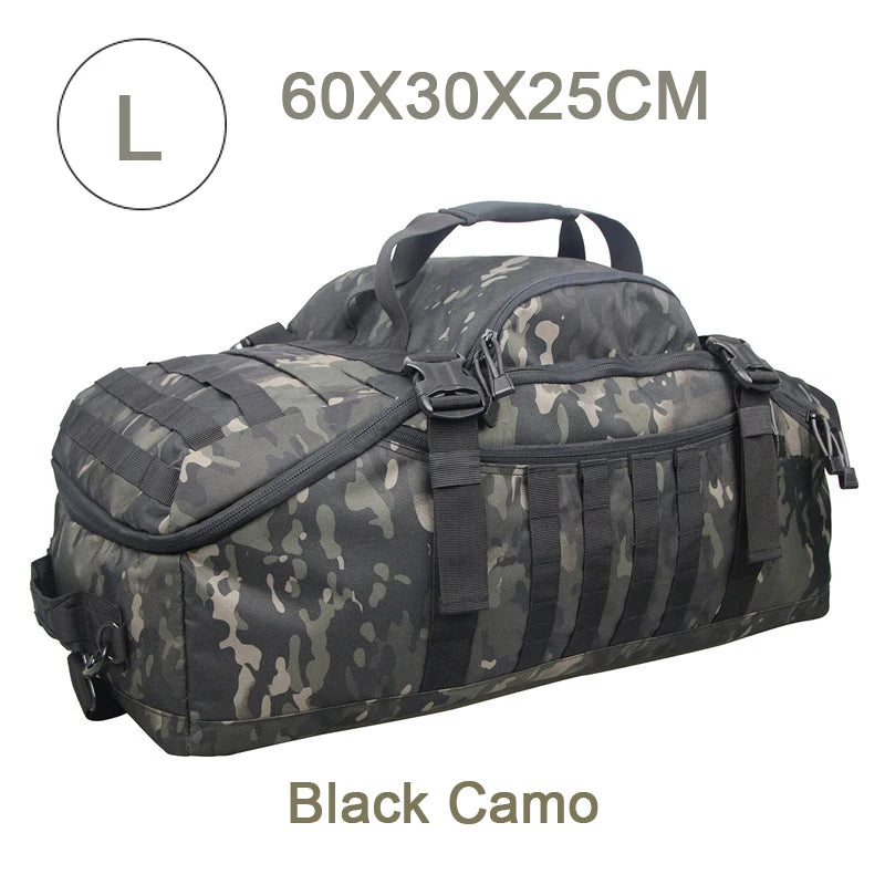 Gym Duffel Bag 80L Tactical Backpack Unisex Camping Hiking Rucksack
