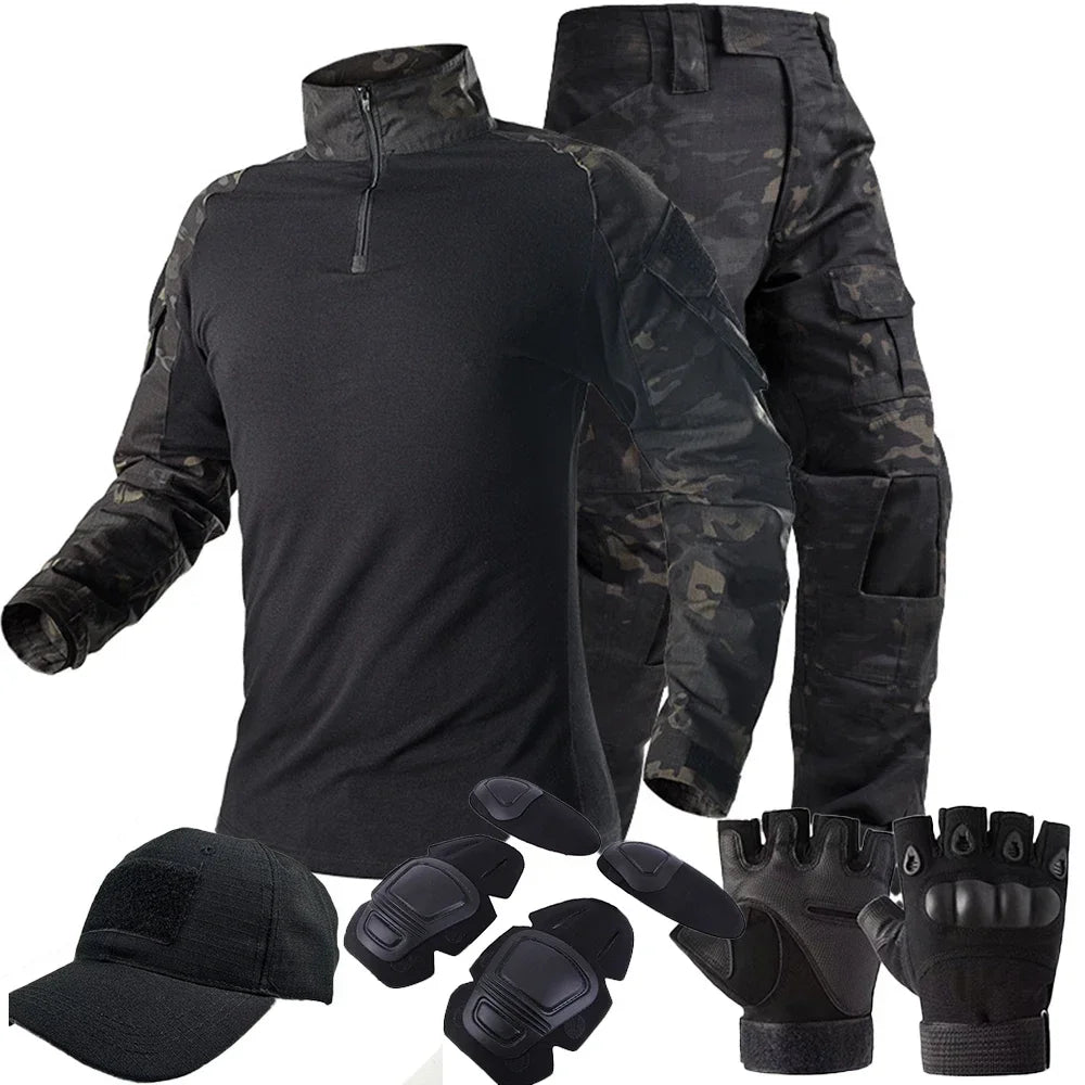 Tactical Uniform Suit Airsoft Hunting Camouflage Pants Shirts Military Clothing
