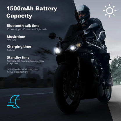 GEARELEC GX10 Bluetooth Motorcycle Intercom Helmet Headset 10 Riders Wireless BT Motorbike Interphone Music Sharing PK B4FM-X