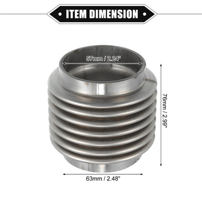 UXCELL Exhaust Flex Pipe | 38/45/50/60mm Bellows Connector Stainless Universal