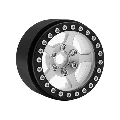 Universal 1/10 RC Crawler 1.9" Beadlock Wheels Aluminum 5-Spoke