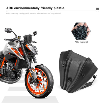 For KTM Duke 790 Mini Windshield Windscreen Fly Screen Deflector 2018-2025