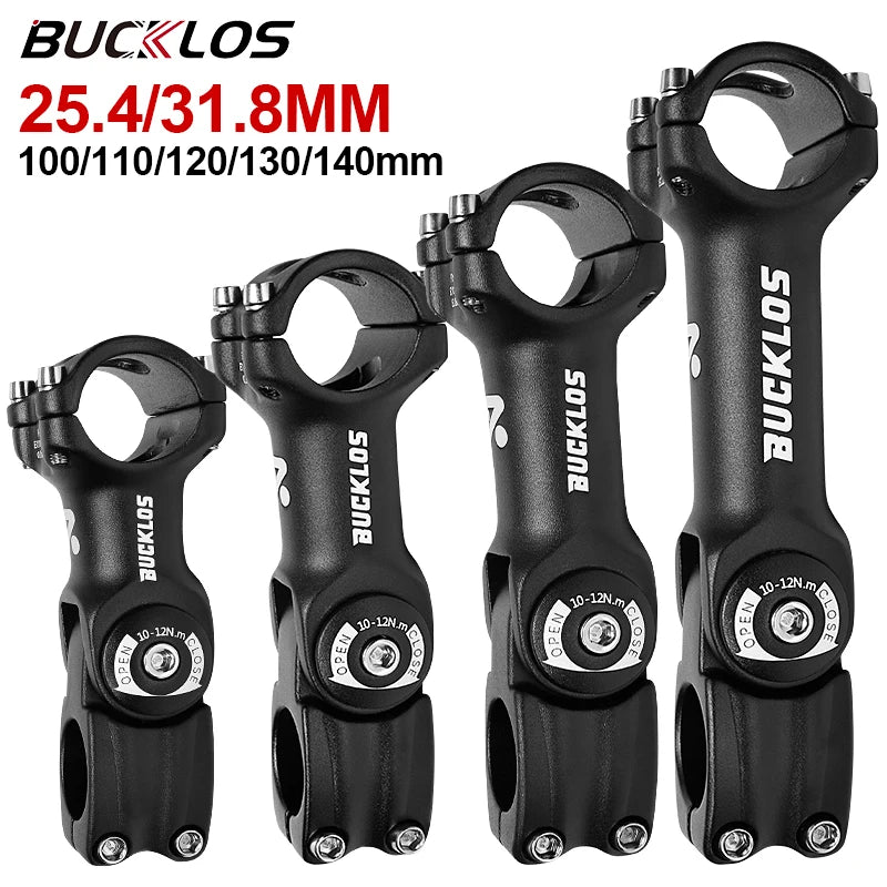 Adjustable MTB BMX Handlebar Stem BUCKLOS CNC Aluminium Bike Riser