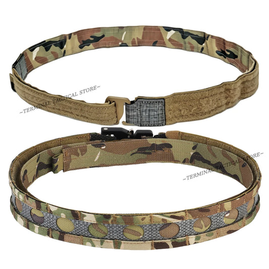 Tactical Belt Molle Combat Airsoft Hunting Lightweight Quick Detach Buckle