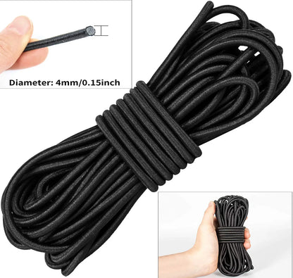 1–5MM Strong Elastic Rope White/Black Rubber Band for DIY Sewing Craft