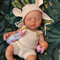 33cm Open Mouth Silicone Reborn Baby Girl Doll Full Body Soft Touch