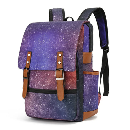 Vintage Oxford Laptop Backpack Waterproof 16" School Travel Bag Unisex Large