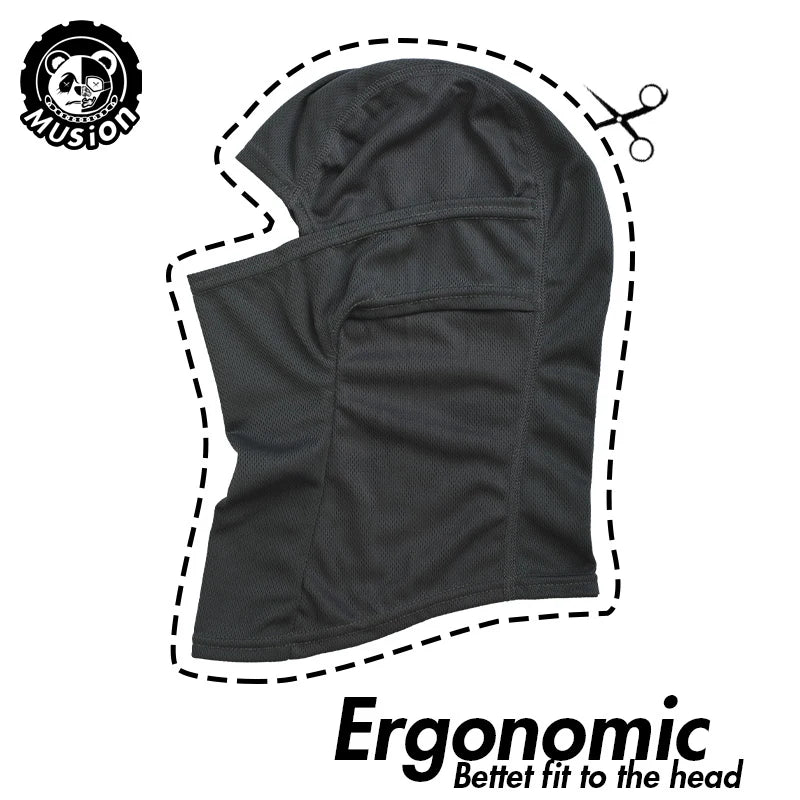 Women Cycling Face Mask Hooded Sun Protection Neck Gaiter Summer