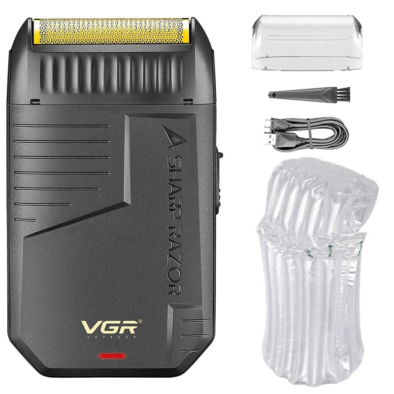 Electric Shaver Men Rechargeable Cordless Beard Trimmer VGR Professional