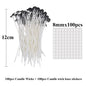 Candle Wicks Pre Waxed with Sustainers Long Tabbed for Craft Making 100pcs