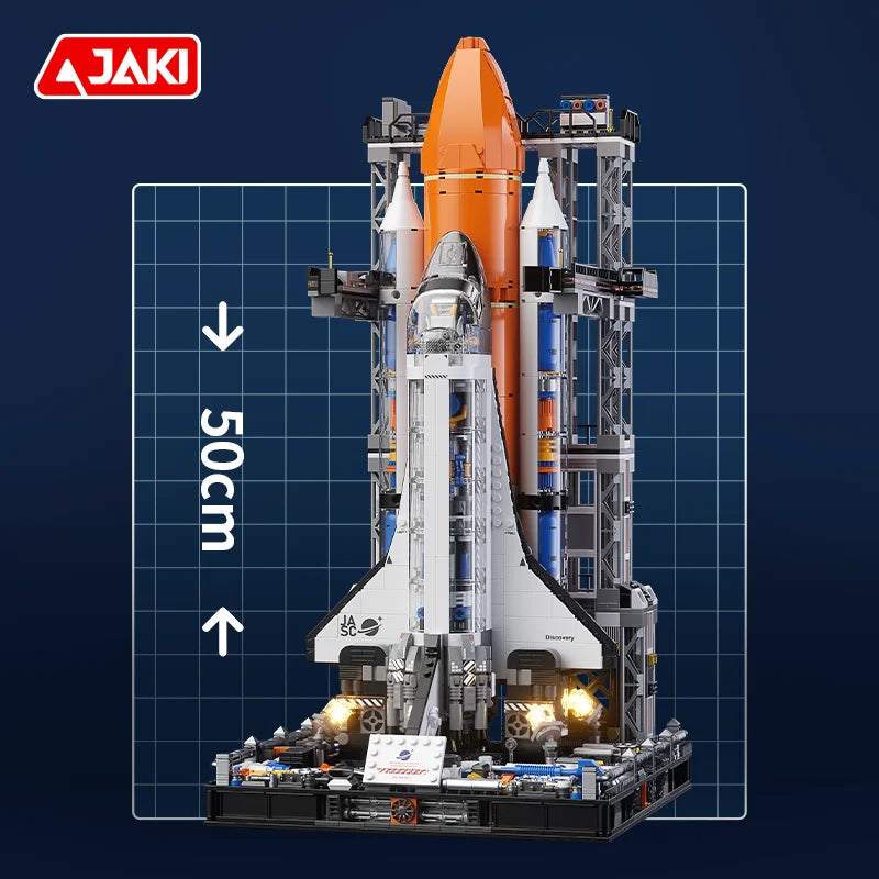 JAKI-8513 Space rocket Space shuttle to explore the moon Space rocket build model adult children's building blocks toy-EXPROTAS