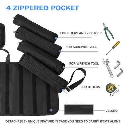 For BMW R1200GS R1250GS Adventure For Benelli TRK 702 502 Motorcycle Portable Repair Kit Tool Storage Bag Roll Up Pouch Organize